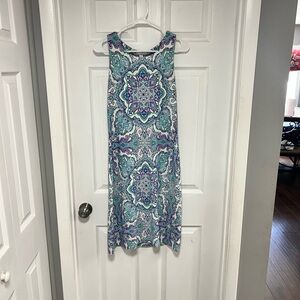Charter Club Paisley Patterned Dress Size M
